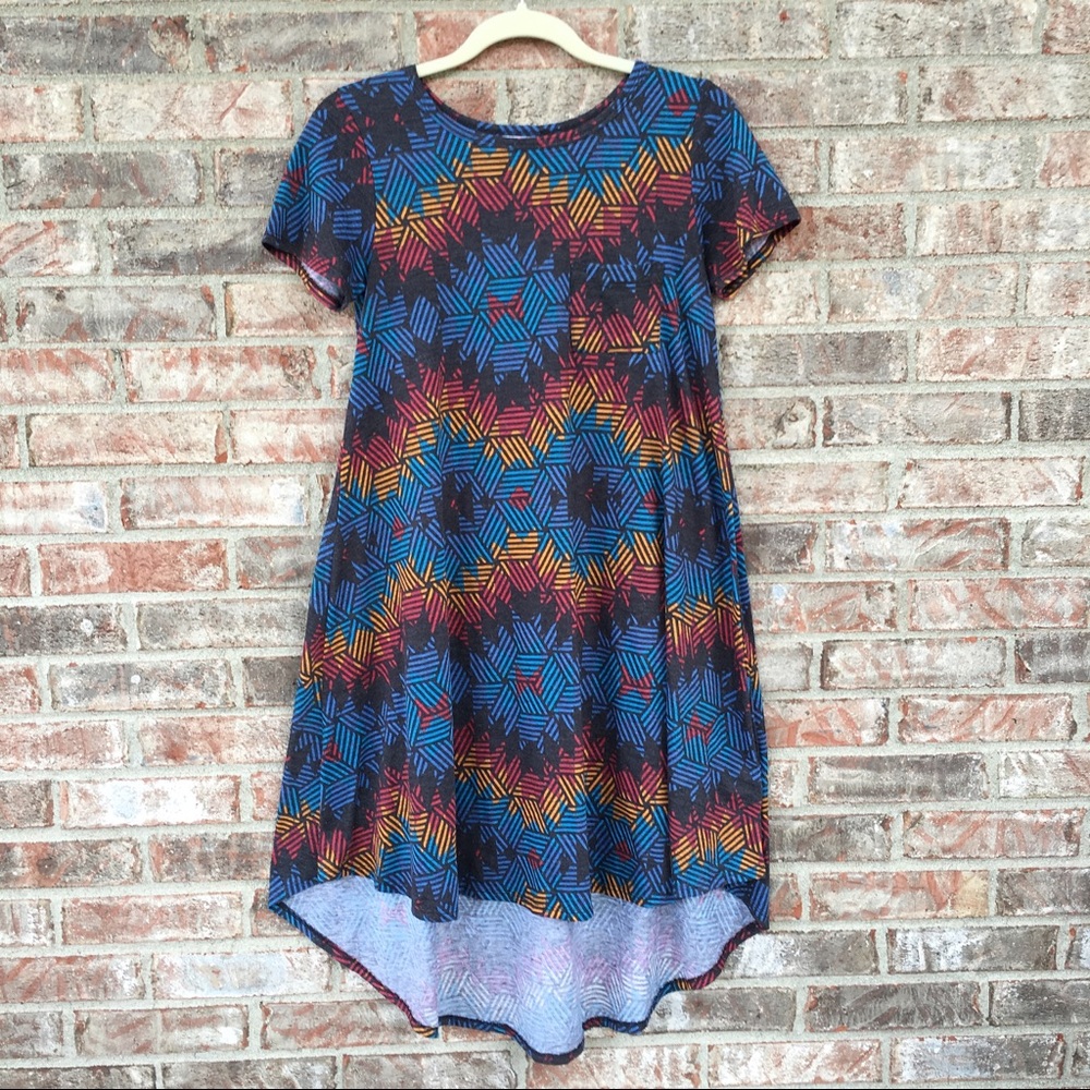 LuLaRoe Carly Dress Aztec Tribal Print